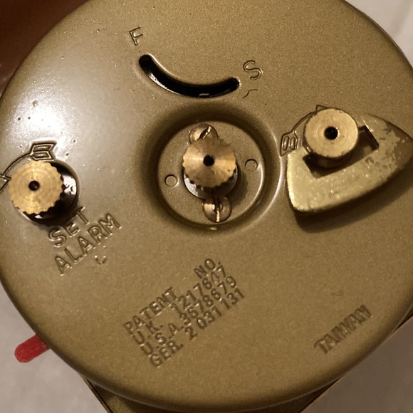 Vintage Equity Gold Vintage Travel Alarm with Built In Case Watch - Picture 5 of 5